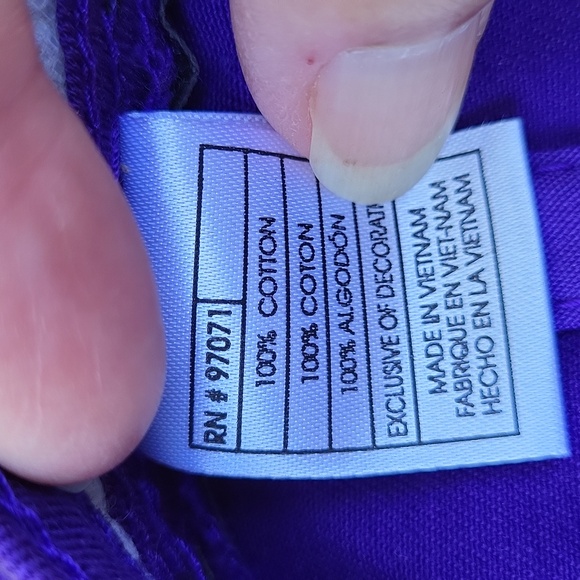 Deep purple Clemson baseball cap w embroidered orange paw - Picture 10 of 14